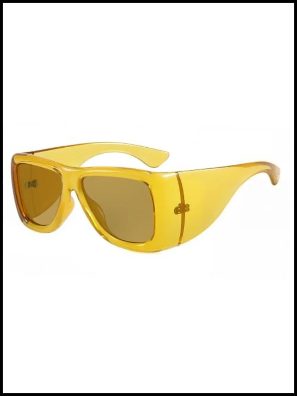 Retro Chunky Oversized Aviator Sunglasses with UV400 Protection Square Thick